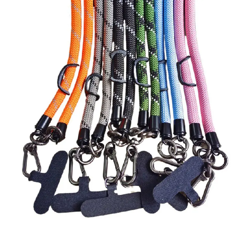 Laudtec SJS001 Universal Crossbody Nylon Lanyards Chest Strap Case Mobile-Phone Rope Tether Patch Lanyard Mobile Phone Straps factory