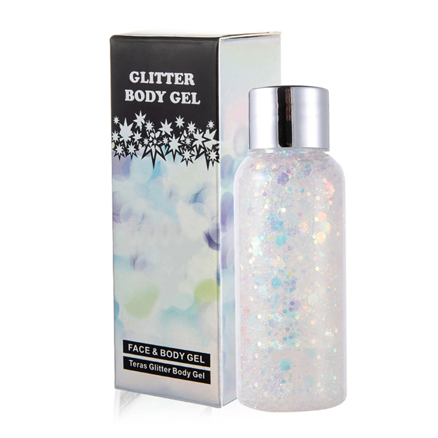 Amazon горячие продажи 4 вида цветов Водонепроницаемый увлажняющий свечение тела мерцание масло для лица и тела