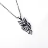 Owl + stainless steel chain