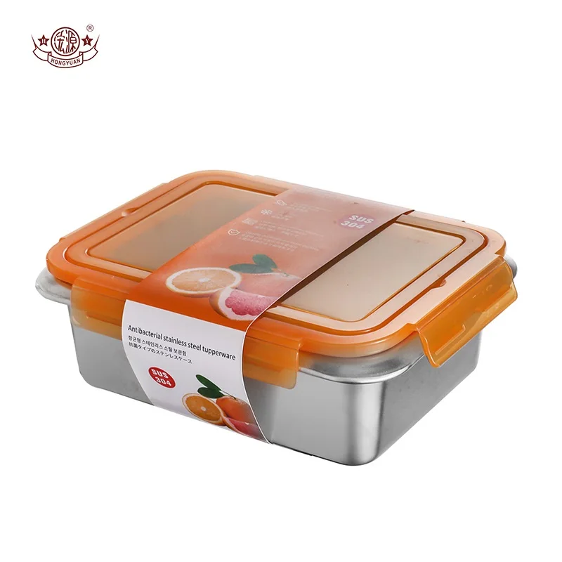 Multi Color Food Containers Microwave Safe Stainless Steel 304  Food Containers Storage