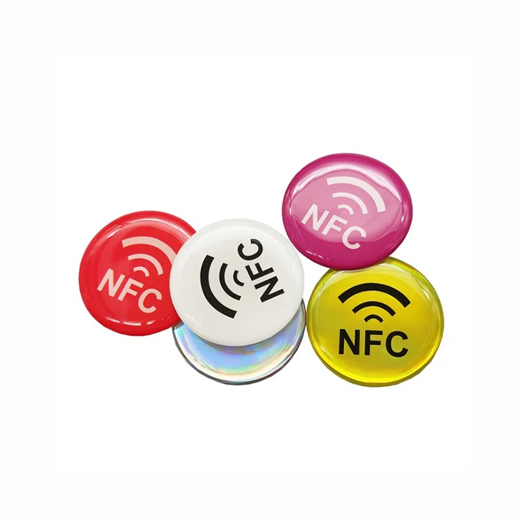 Colorful Mm Mm Mm Mhz Khz Abs Rfid Reusable Subway Metro Nfc Coin Tag Token With