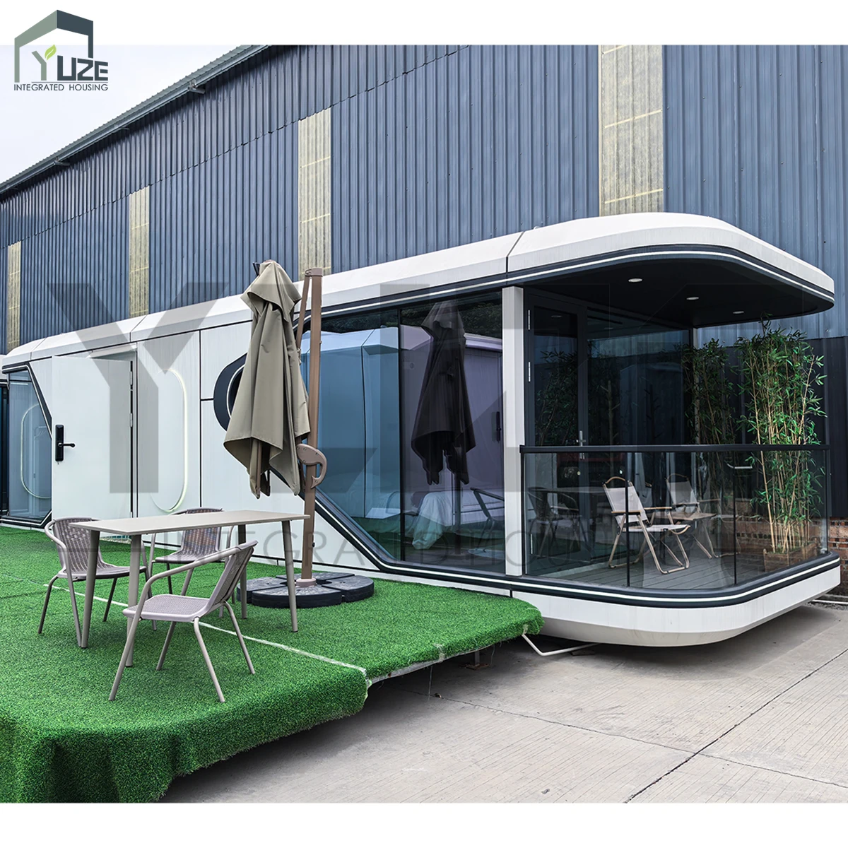 Commercial Luxury Space Capsule House Tiny Pod Tiny House Prefab Capsule Container