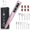 Cordless pink nail drill