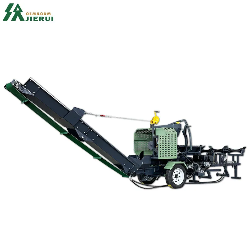 15T Wood Processor Mini Firewood Processor for Sale Wood Cutter and Splitter Processing Machine with Log Lifter