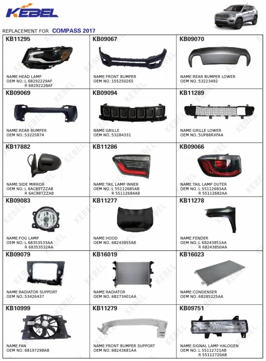 product good quality body kits rear view mirror 6ac88tzzab oem 6ac89tzzab car mirrors for jeep compass 2017-4