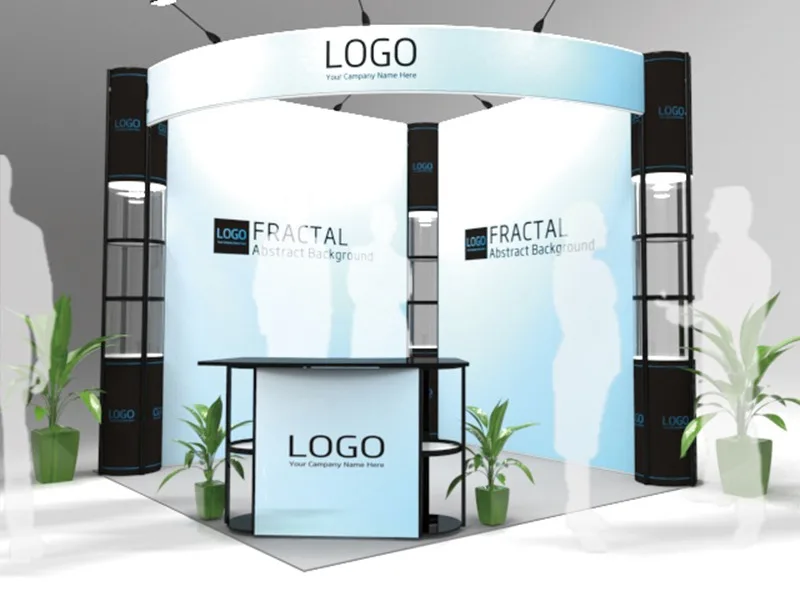 Pop Up Container Trade Show Display 10*10 Modular Exhibition Booth 