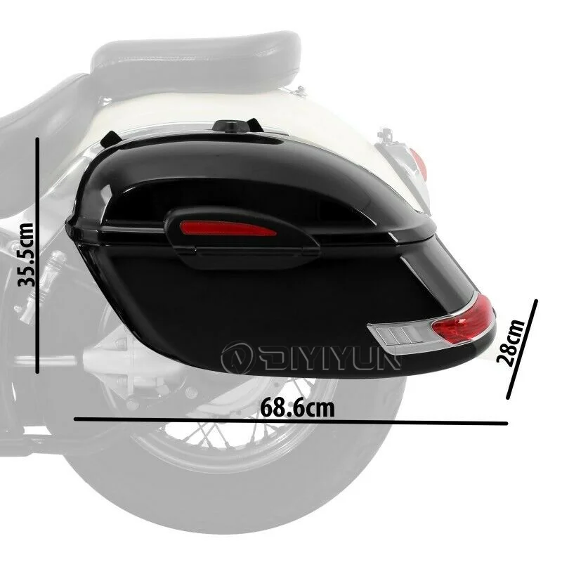 ABS Waterproof Motorcycle Pair Bag Saddlebags for Yamaha Bolt XVS 950