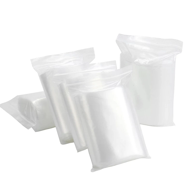 Custom Transparent Poly ZipLock Bag Wholesale Food Packaging Custom Print Storage Pouch for Jelly Gum Bulk Printing
