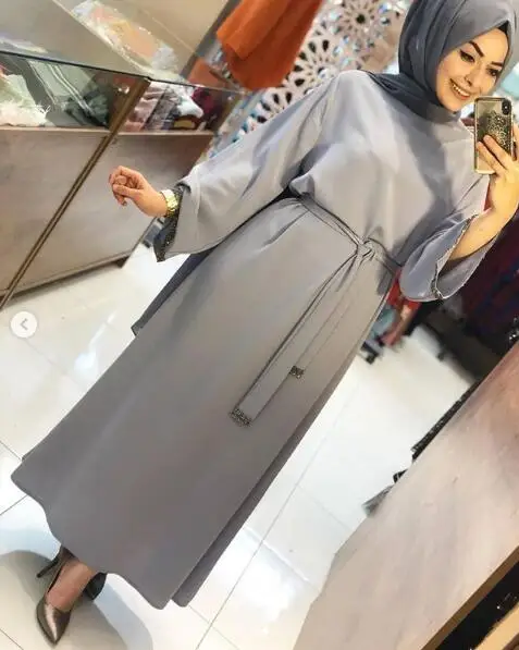 Elegant Muslim Clothing Long Sleeves ...