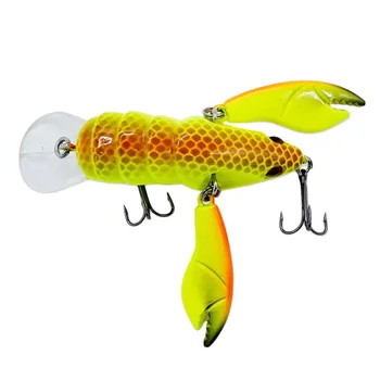 Fishing Lure Crawfish Lobster 9g Hard Plastic Bionic Fish Bait Durable ABS Body Jointed Claws for a Realistic Action – Hard Lure – view 3