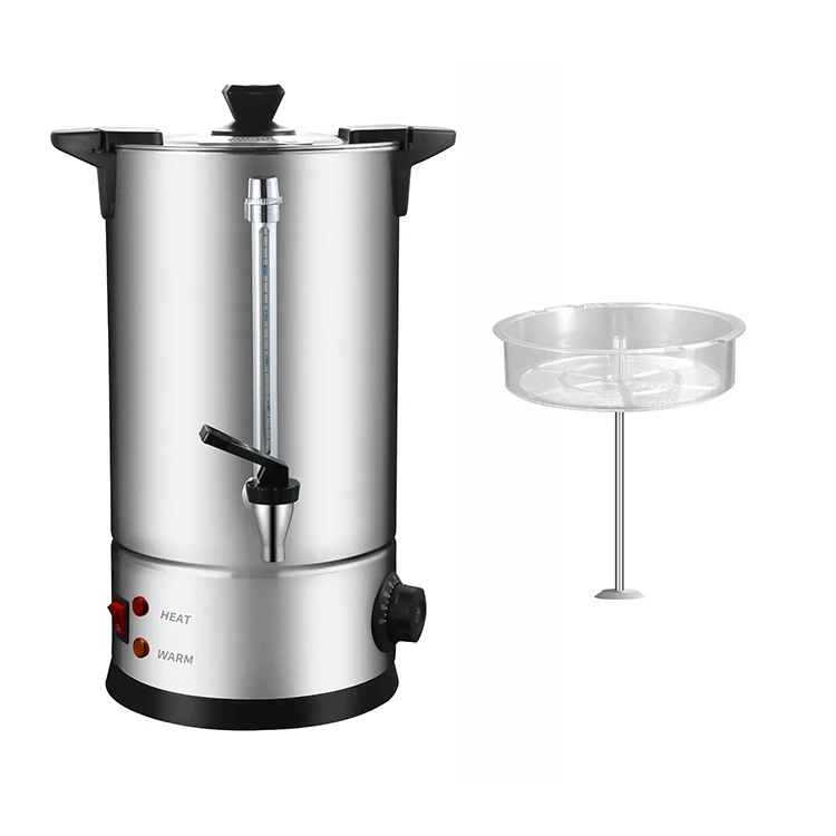 Electric Stainless Steel 30 Cup Coffee Urn Commercial with Percolator Tea  Mulled Wine Water Boiler Removable Heating element