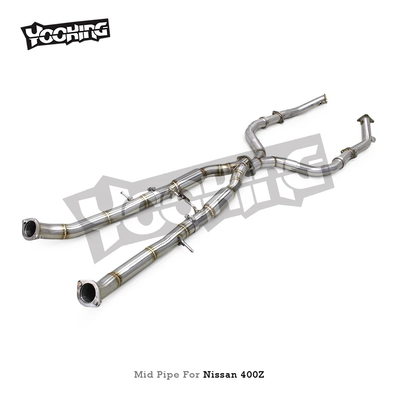 YK Midpipe Exhaust for Nissan 400Z 3.0T 2021-2024 Stainless Steel