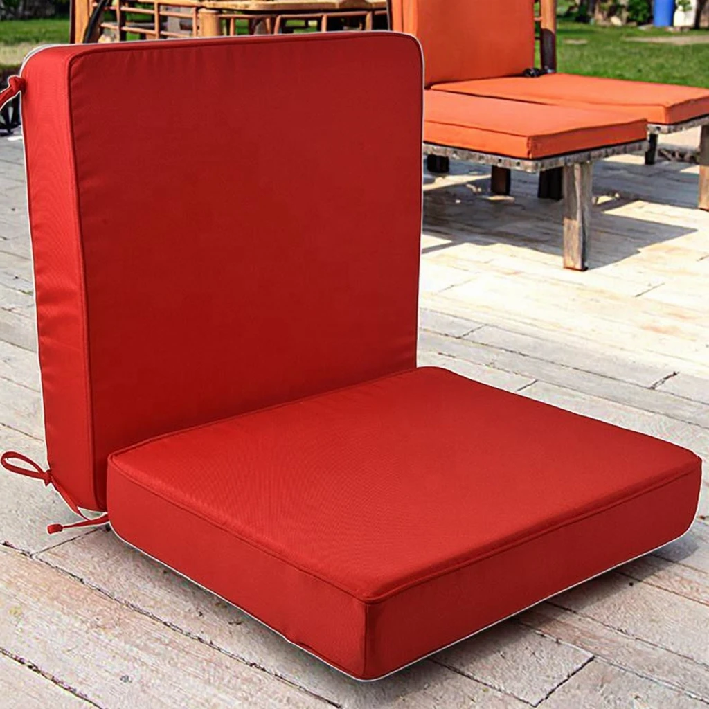 Waterproof Outdoor Chaise Lounge Chair Cushions Pack OEM