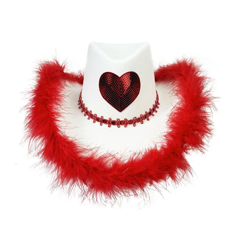 3 pezzi/set Cappello da cowgirl rosa per Ognissanti, cappello da