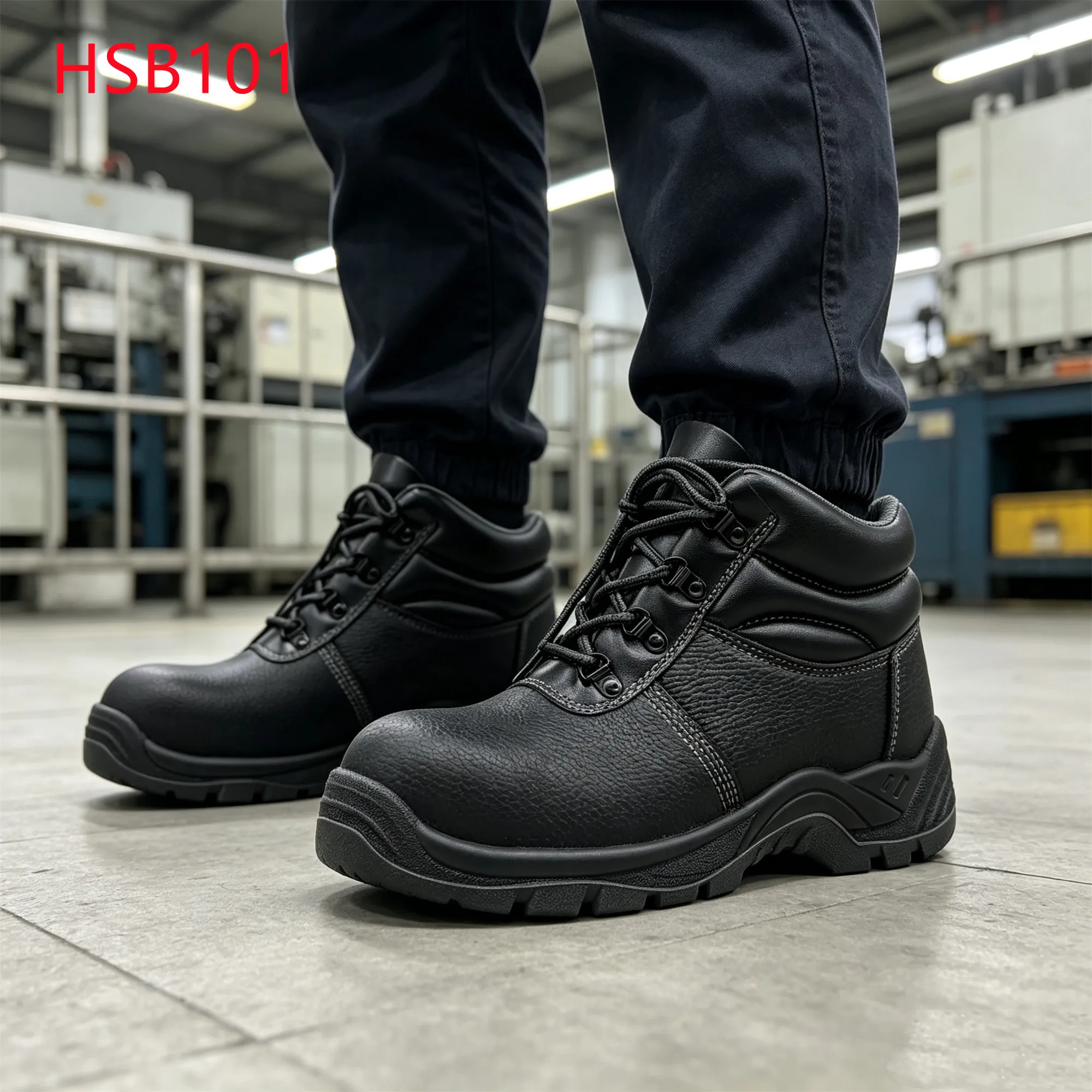 LXG,Supply Chain Hub Steel&midsole Insert Hua Singh Labor Safety Shoes Assembly Line Split Leather Upper PPE Work Boots HSB101