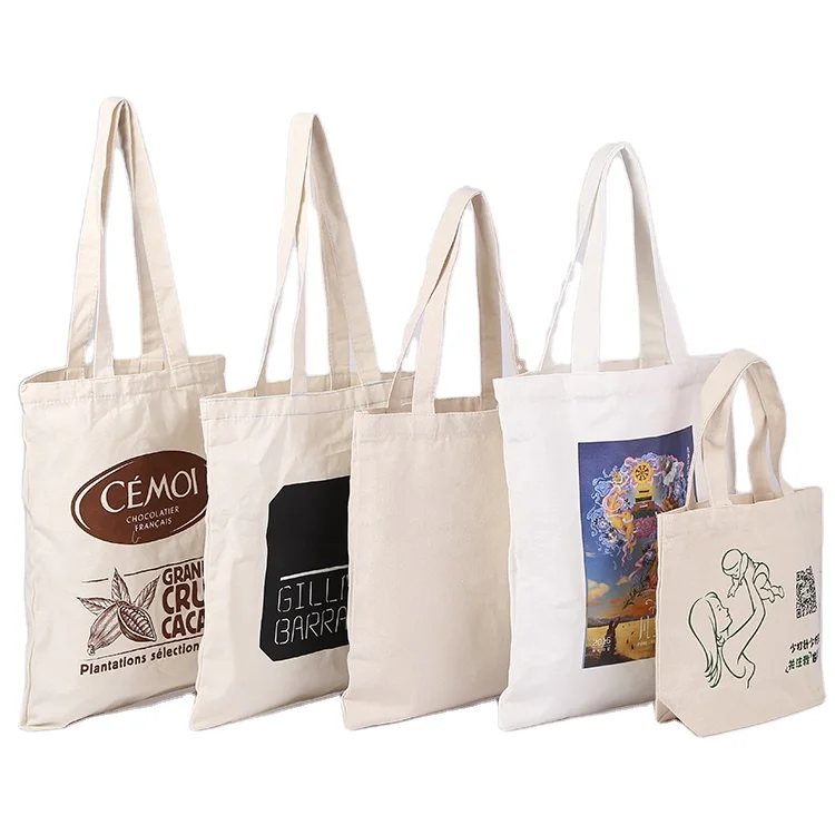 Eco Wholesale Customized Logos Handle Tote Beach Shopping Bag Canvas ...