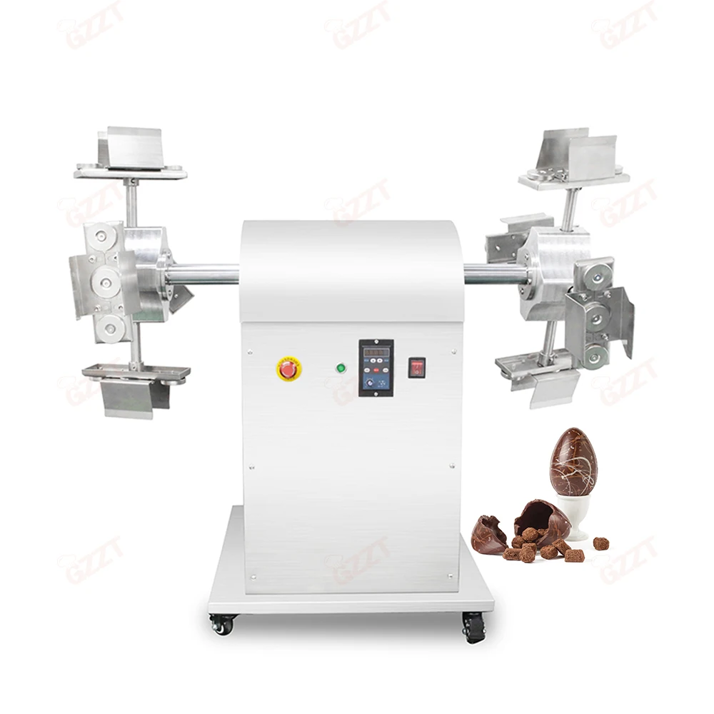 Easy Make Hollow Chocolate Spinning Forming Equipment Stainless Steel Hollow Egg Chocolate Ball Moulding Spinning Making Machine - Image 2
