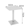 60*60 mesa cuadrada