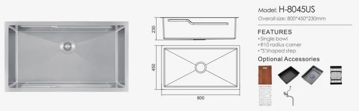 Google Trends Multifunctional Sinks Handmade Sink Stainless Sink  Customized Sizes With Stage Anti Scratch Single Bowl supplier