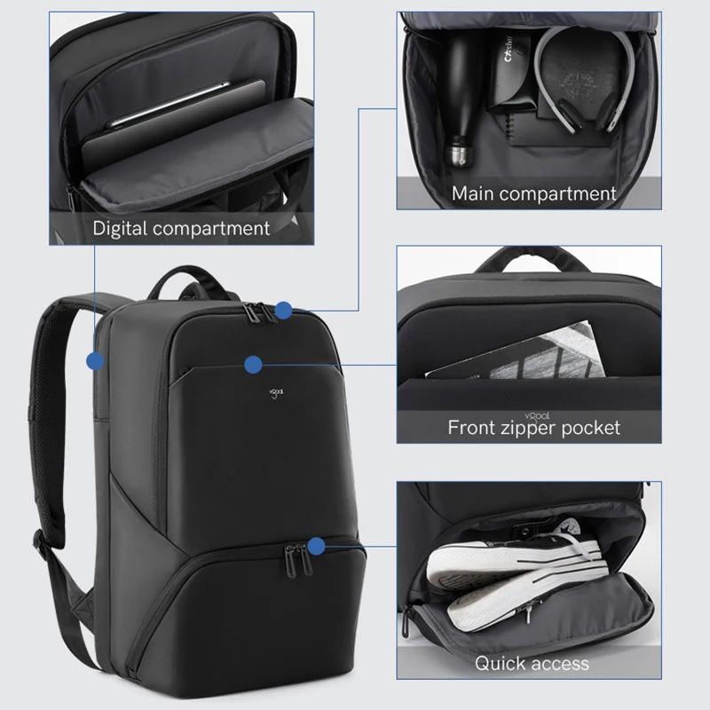 black laptop backpack manufacturer 17" The Swissdigital Design TERABYTE NG backpack is designed for those who prioritize organization and convenience Mojo Campus Laptop 17 in.