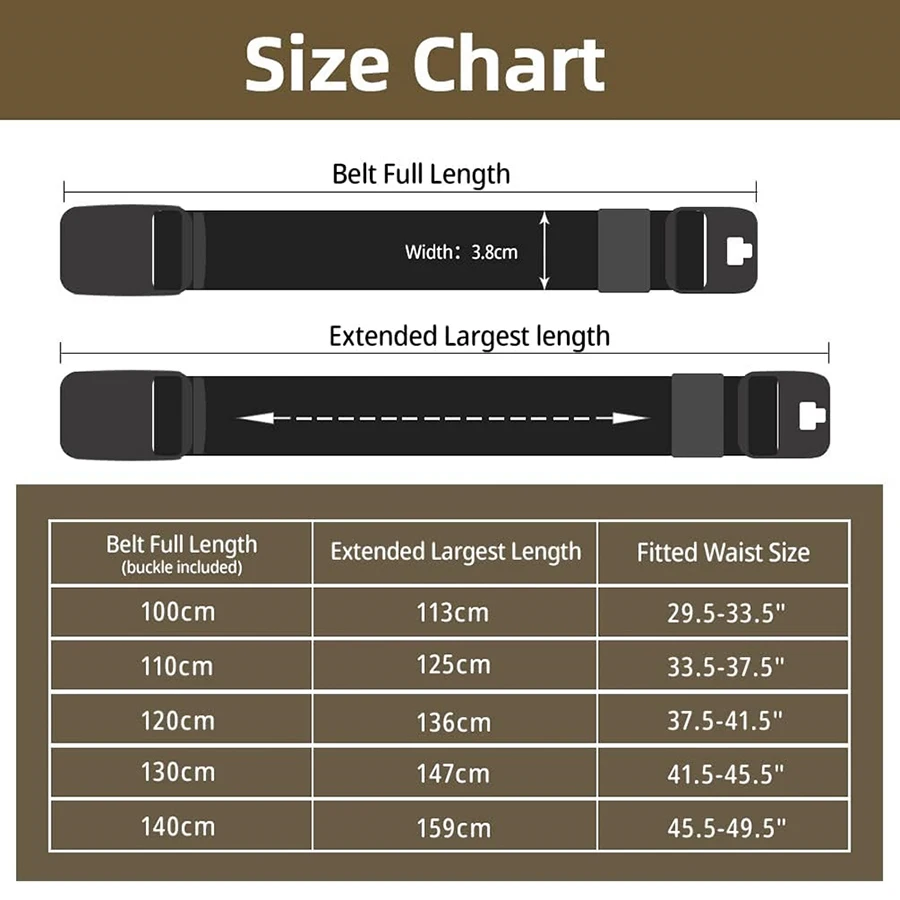 Hot Selling Outdoor Sport Durable Elastic Multifunctional Wear-resistant Tactical Travel Stretch Golf Belt