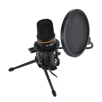 ZX666 Condenser Microphone - Professional Desktop Recording