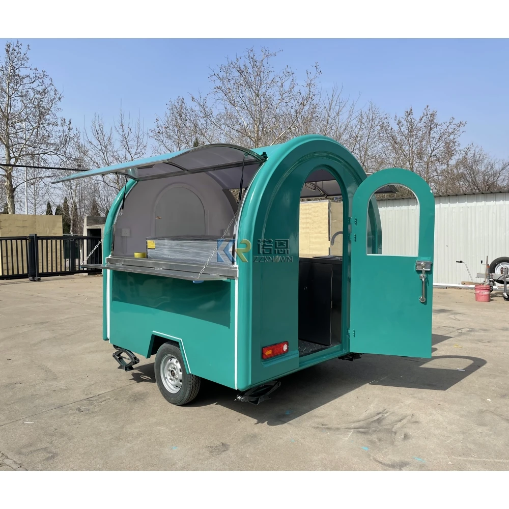 2024 CE Food Cart Stall Small Food Trailer Ice Cream Sell Commercial Mobile Sushi Promotion Food Truck From China