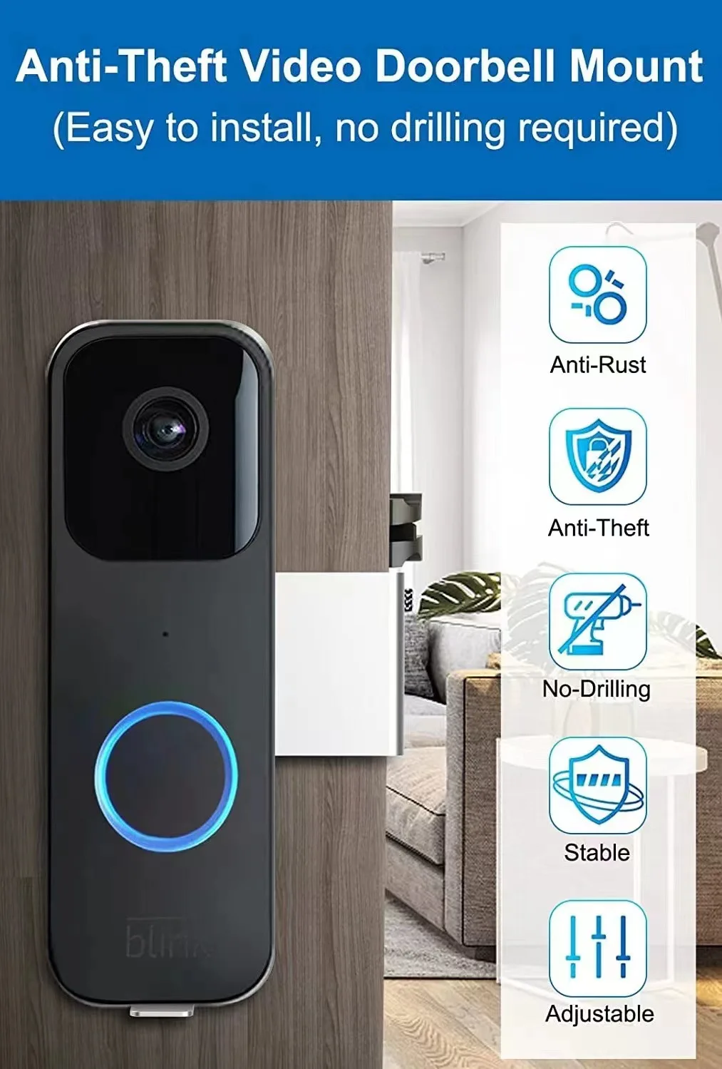 Blink Doorbell Antitheft Doorbell Accessories,No Punching Installation