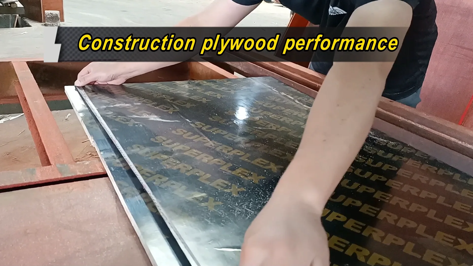 Wholesale Price For 12mm 4x8 Laminated Multilayer Plywood For Construction Black Film Faced