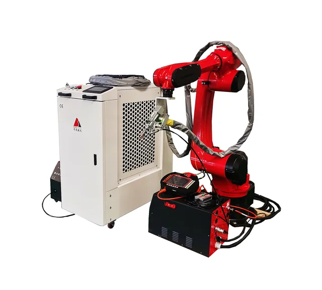 portable 3 in 1 hand held laser welders 1500 watt raycus fiber metal laser welding cleaning cutting machine with robot arm