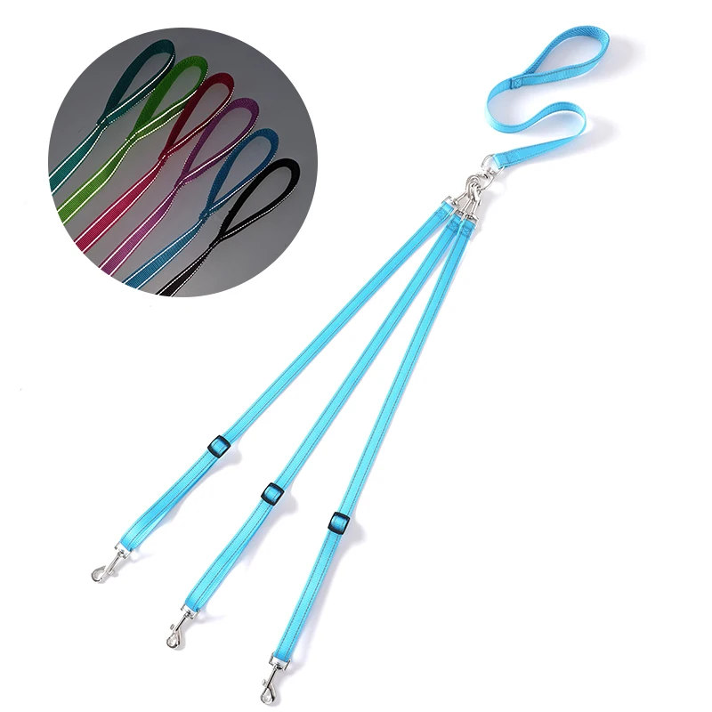 Светящиеся роскошные индивидуальные небольшие светоотражающие ошейники для собак 3 в 1 длинные Дизайнерские Ошейники товары домашних животных Набор ошейников многофункциональный