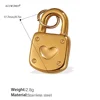 Padlock Pendant with Heart