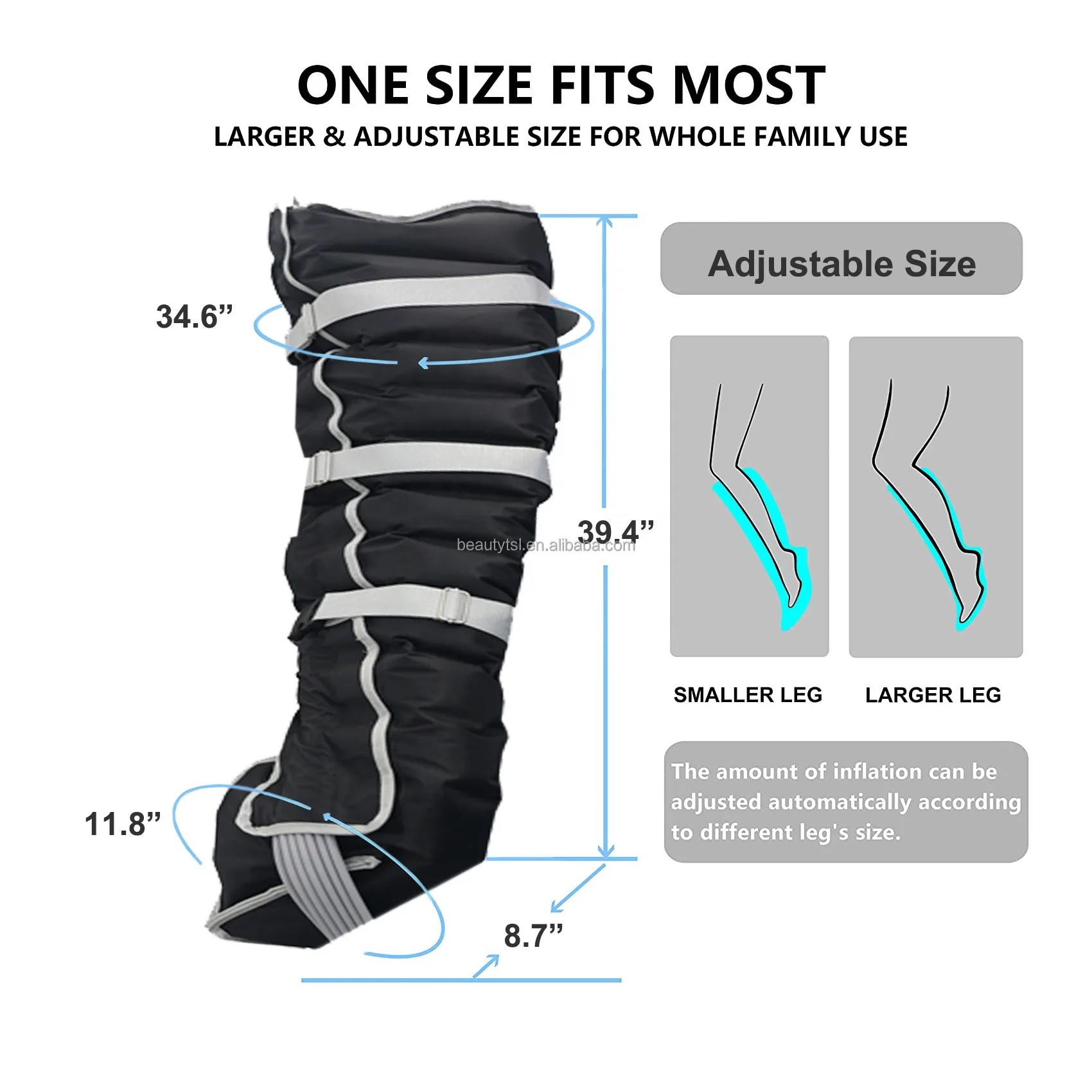 Recovery Boots Presoterapia Air Pressure Pneumatic Compression Massage ...