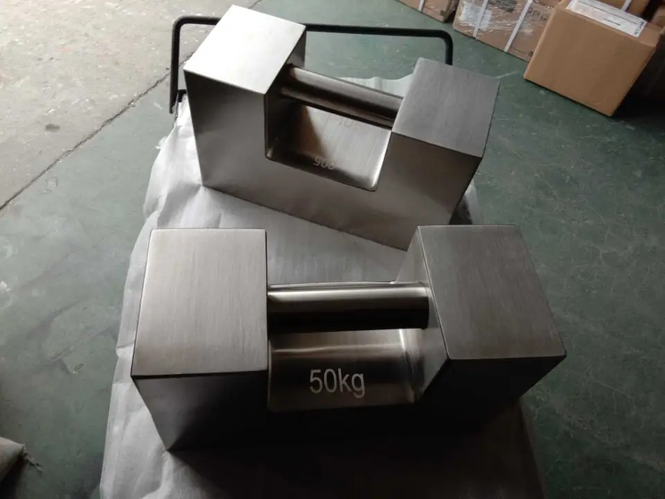 Stainless Steel Rectangular Weight 5kg Calibration Weights F1 Handle test Weight for Metrology Laboratory Use