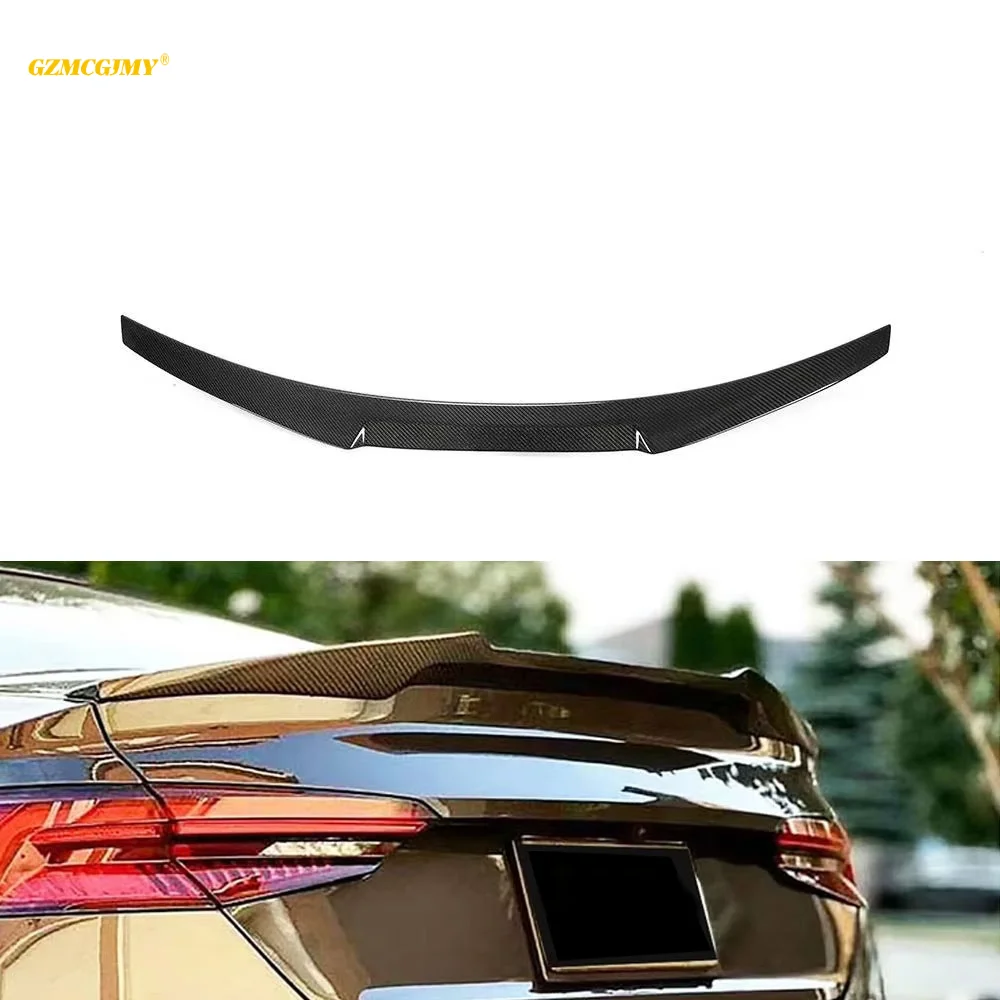 Top Material Rear Spoiler For Audi A5 Sline S5 B9 B9.5 Sportback Carbon Fiber Rear Trunk Spoiler