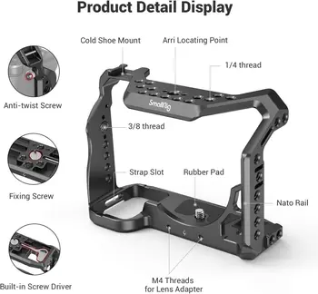 SMALLRIG Camera Cage Only for Sony Alpha 7S III / A7S III / A7SIII / A7S3 - 2999 detail image