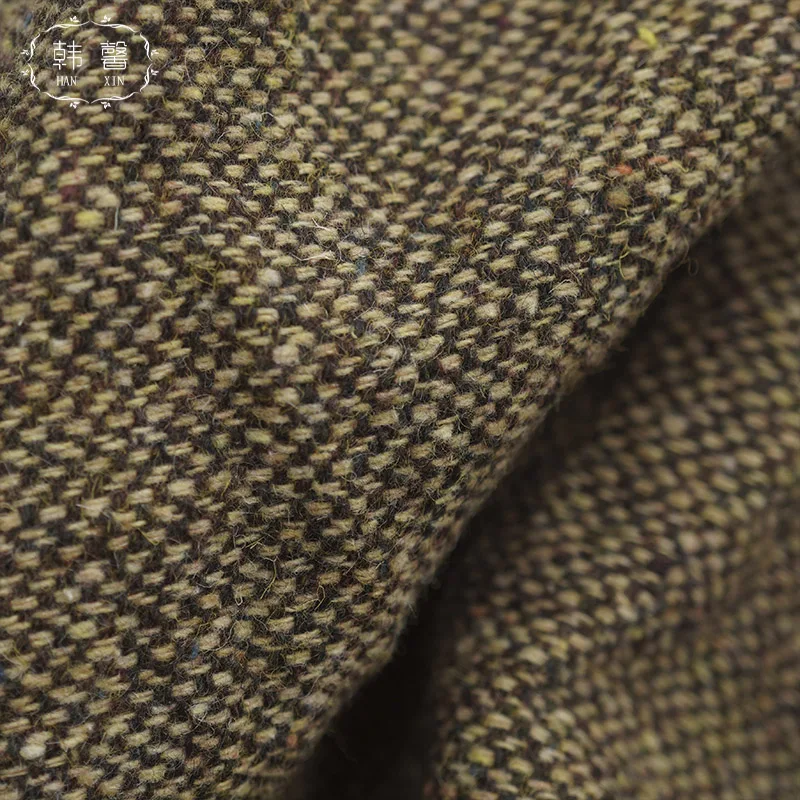 Твидовая ткань Spot Steel Смешанная шерстяная юбка пальто на весну осень и зиму для мужчин