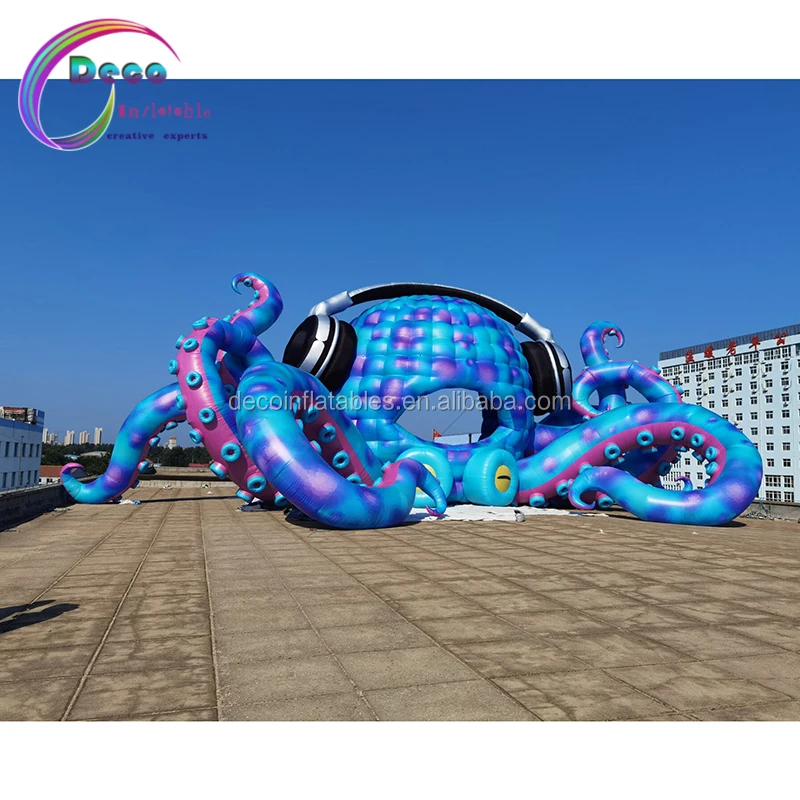 Giant Inflatable Stage Inflatable Dj Octopus Stage for Music Props