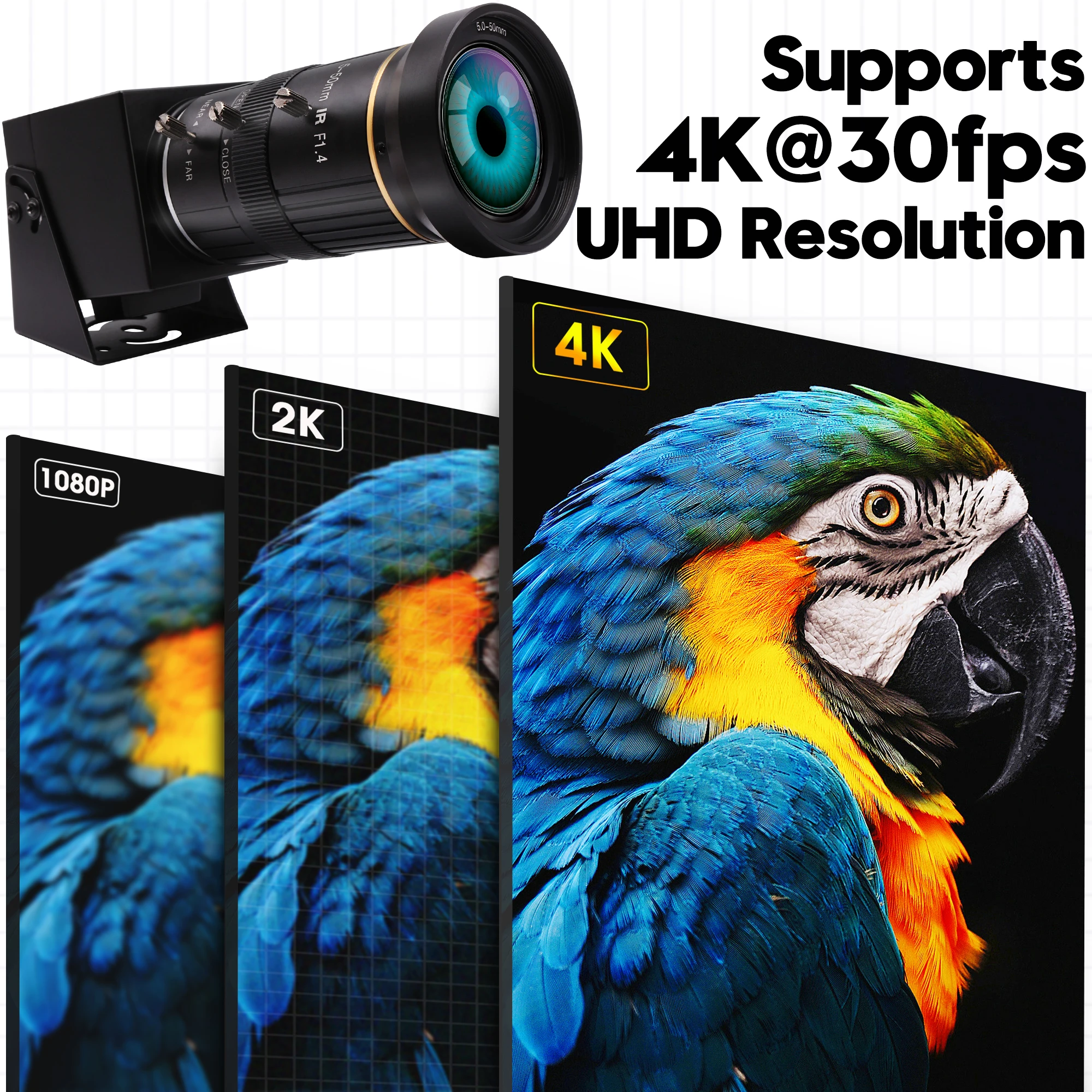 ELP 4K HDMI Camera for Live Streaming - Smooth & Zoomy