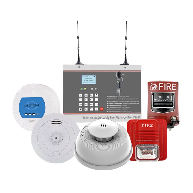 Factory direct New Arrival 1 LOOP  Wireless Addressable Fire Control Panel Alarm System