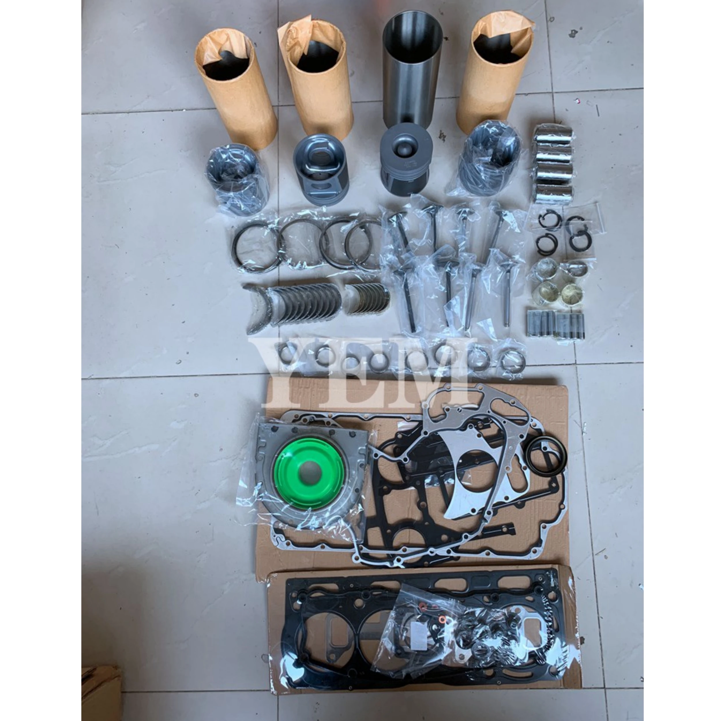 Engine Repair Kit With Piston Rings Liner Bearing Valves Gaskets 3135M105 for Perkins 1104 Diesel Engine Spare Parts