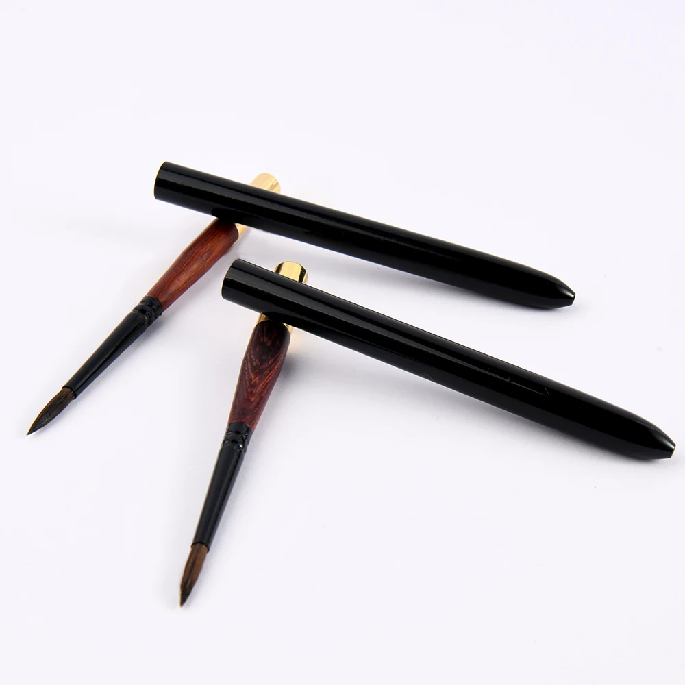 Новая кисть для рисования с короткой черной ручкой и логотипом на заказ