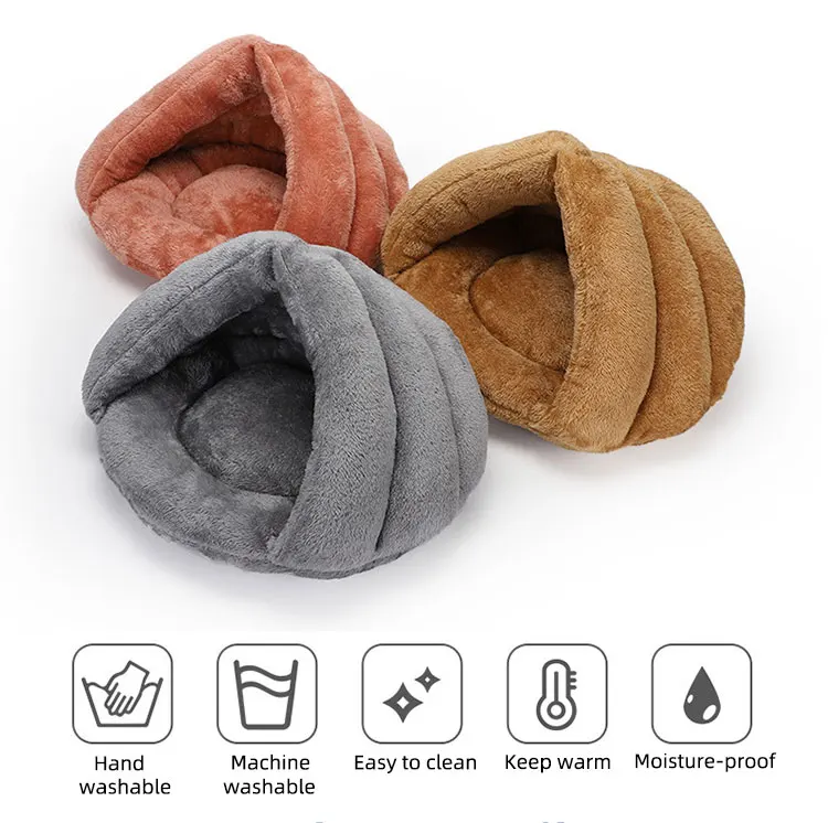 Dog kennel large Pet supplies Small and medium Plush pet bed dog and cat round soft comfortable dog mat cama de perro