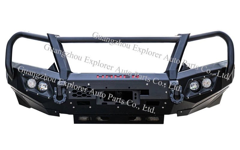 Steel Bullbar Front Bumper For Dmax 2017 2018 2019 With Led Light ...