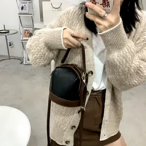 New Vintage Fashion Female Tote Bucket Bag Travel Shoulder Messenger Bag Women's Handbag Purses and Handbags