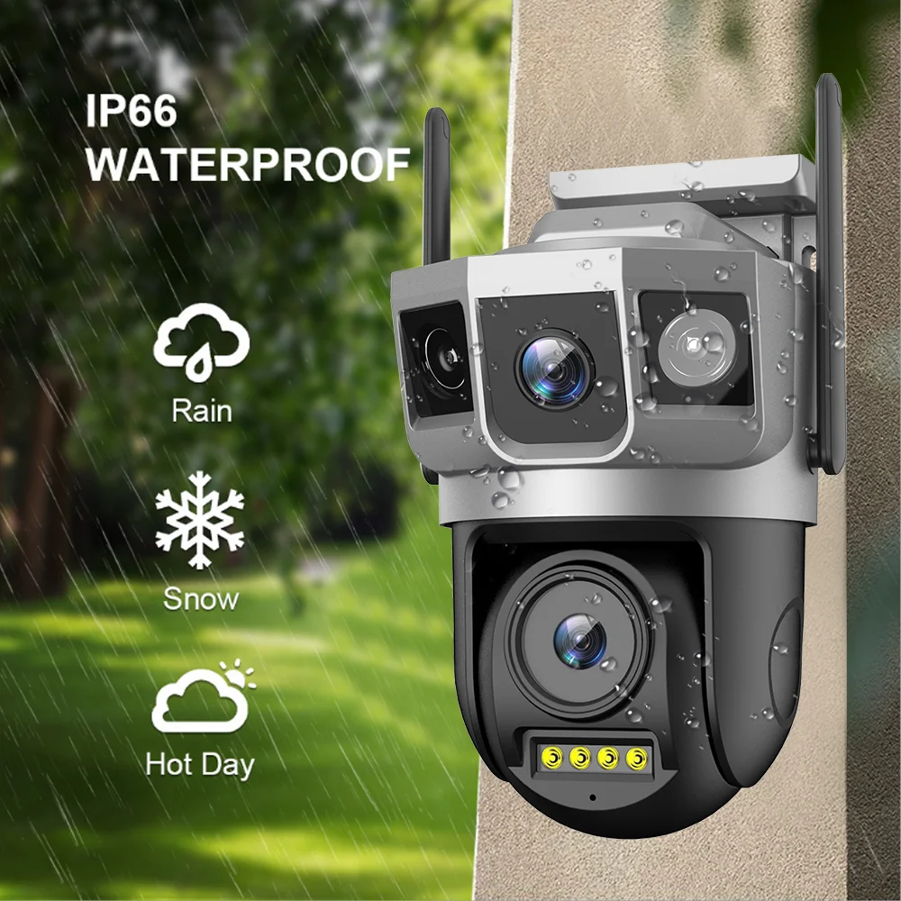 V380PRO IP Camera WIFI Security Network Camera 10X Zoom 2k HD PTZ Outdoor Home Surveillance Cam CCTV Full Color Night Vision