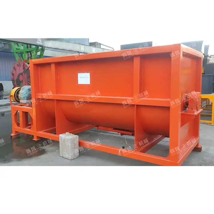 Bio Mixer Machine Alibaba.com: Horizontal double shaft, animal waste bio organic ...