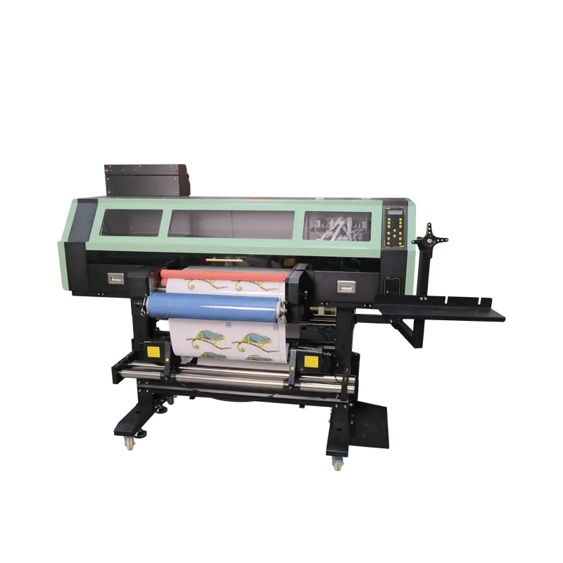 Zhou Surname Uv Dtf Printer with Laminator All in One 30cm 60cm 2 in 1 4 Head Roll to Roll Uv Dtf Printer for AB Film