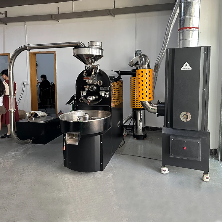 Yoshan Home  Coffee Roasting Machines Gas Electrical Hot Air 2kg 1kg 500gr Fresh Coffee Drum Coffee Roaster for Commercial Use