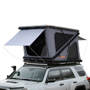 San Hima 2-3 Person Aluminum Hard Shell Roof Top Tent Z Shape Frame Car ...